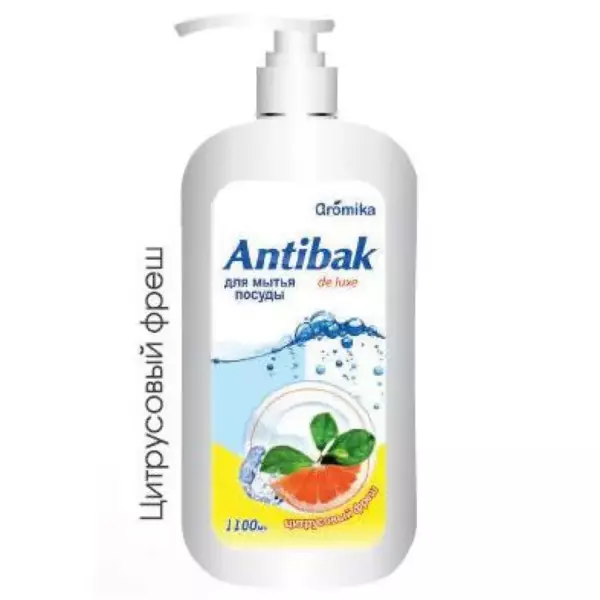Ср-во для посуды»ANTIBAK de LUXE»Цитрусовый фреш 1100мл
