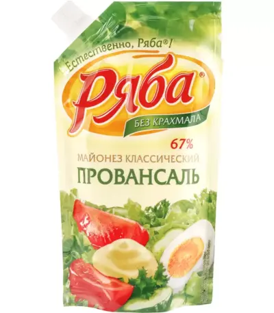 Майонез Ряба Классический Провансаль 67% 410г д/п
