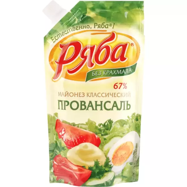 Майонез Ряба Классический Провансаль 67% 410г д/п