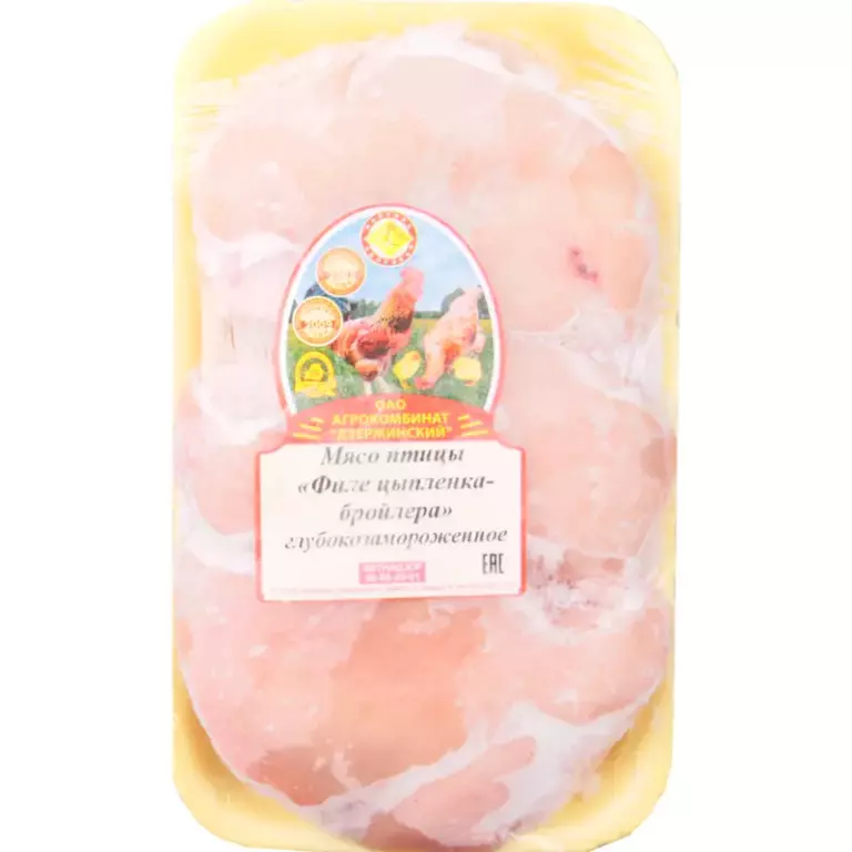 На уд.Мясо птицы»Филе цыпленка-бройлера » ТМ «Дружба» замороженное в подложке
