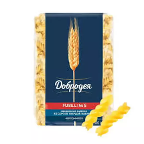 Макароны FUSILLI №5 (Спираль) Добродея 400гр