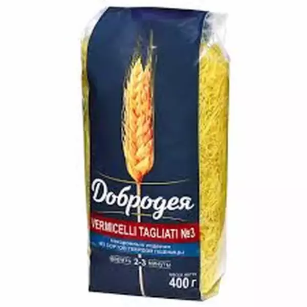 Макароны VERMICELLI TAGLIATI № 3 Ниточка Добродея 400гр