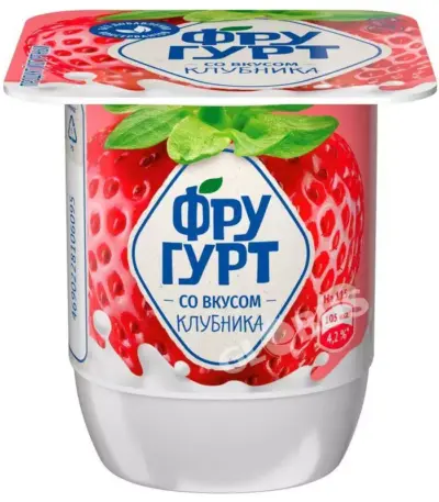 Йогурт «Фругурт»Клубника 2,5% 115гр