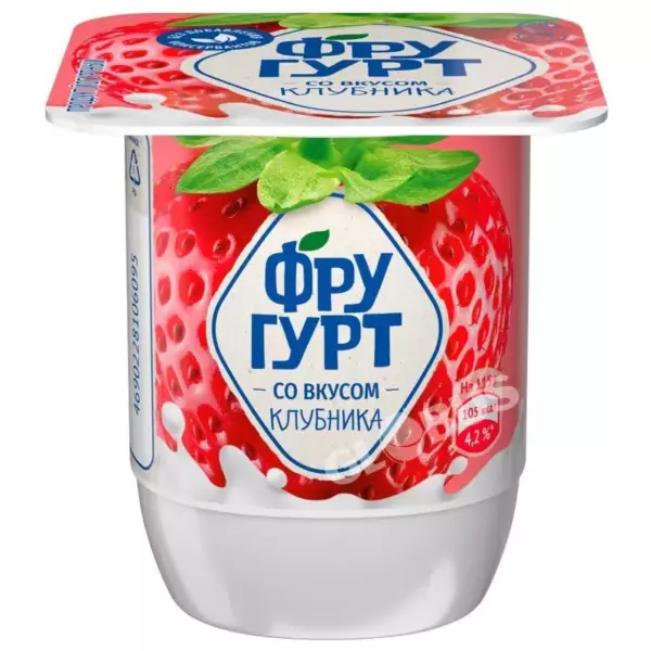 Йогурт «Фругурт»Клубника 2,5% 115гр