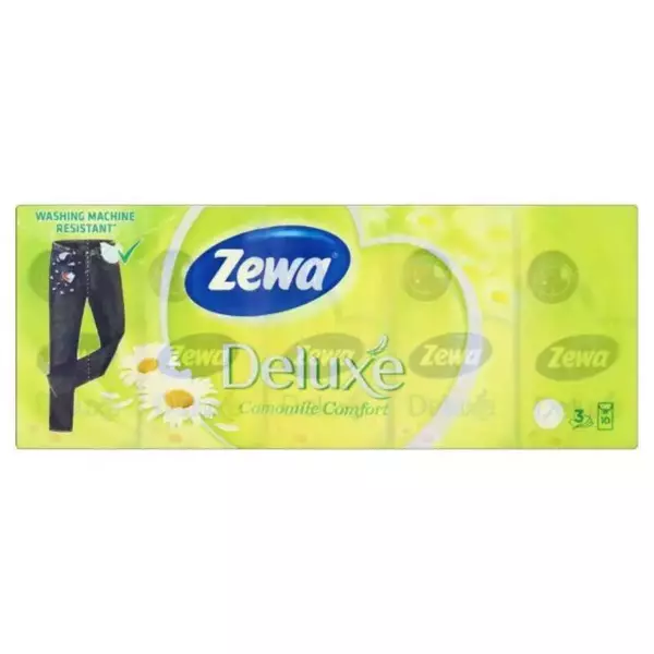 Zewa Deluxe Camomile 3 сл 10X10 уп