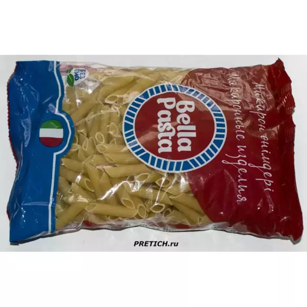 Макароны Bella pasta перья 8 мм 1,6кг