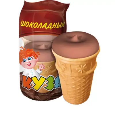 Мороженое Кузя Шоколадное 70гр(ваф.ст.)
