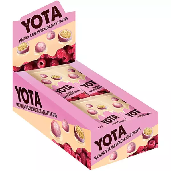 Драже YOTA хрустящ.шарик с малиной 40гр