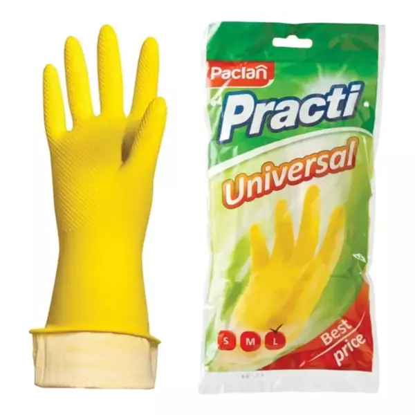 Paclan Practi перчатки Universal желтые S
