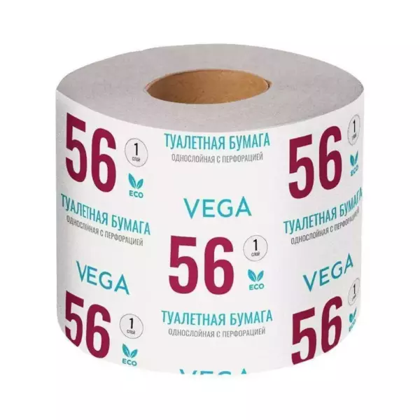 Бумага 56+М  туалетная 1 слой бум/уп