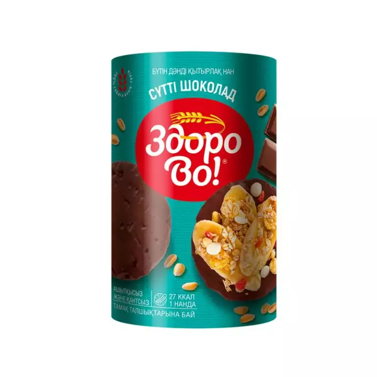 Хлебцы цельноз.»Здорово» в гл. «Молочный шоколад» 200 гр.