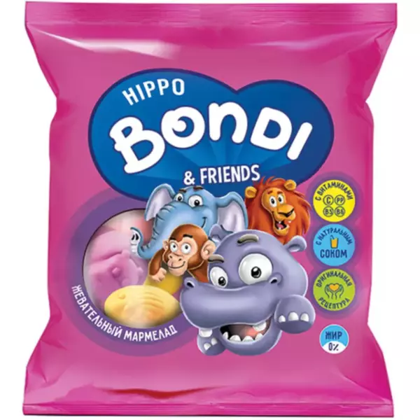 Мармелад жев.HIPPO BONDI & FRIENDS 100гр
