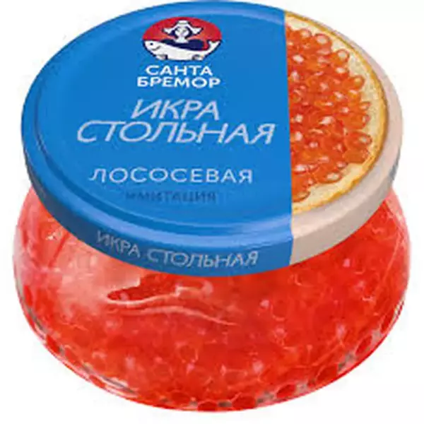 Икра лососевая "Стольная" имитация 230гр