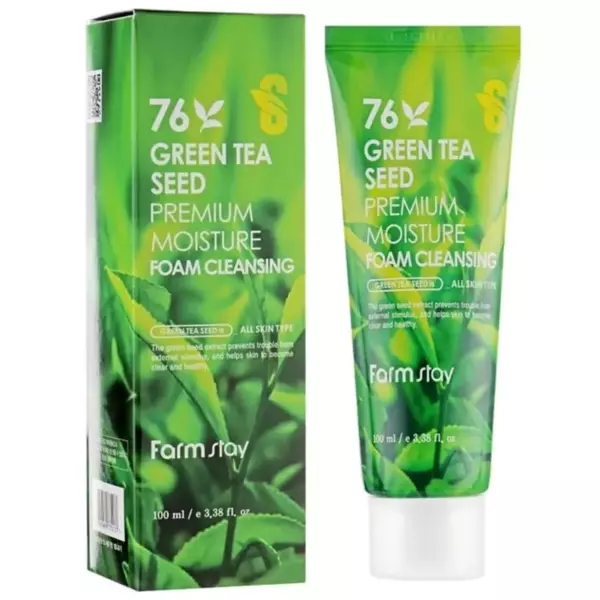 FarmStay Пенка для умывания ЗЕЛЕНЫЙ ЧАЙ / GREEN TEA SEED, 100 мл