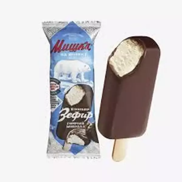 Эскимо Мишка на полюсе пломбир зефир в мягком шокол.75гр