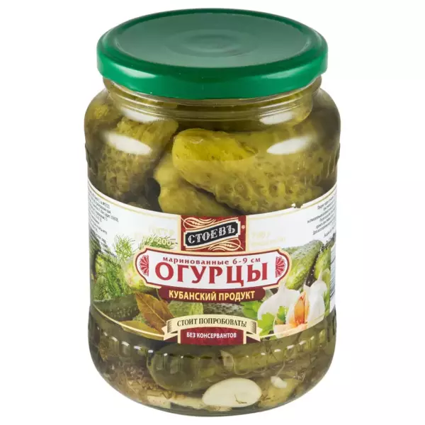 Огурцы «Стоевъ» маринов.3-6см 700гр