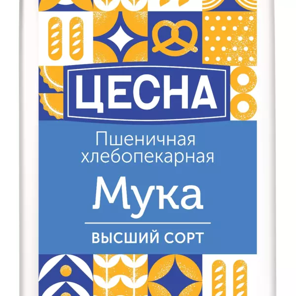 Мука ЦЕСНА пшеничная 1/с NEW  1кг/10