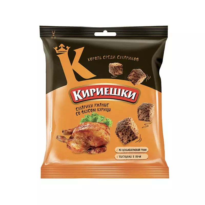 Сух.Кириешки ржан.40г/60 Курица Сух.Кириешки ржан.40г/60 Курица