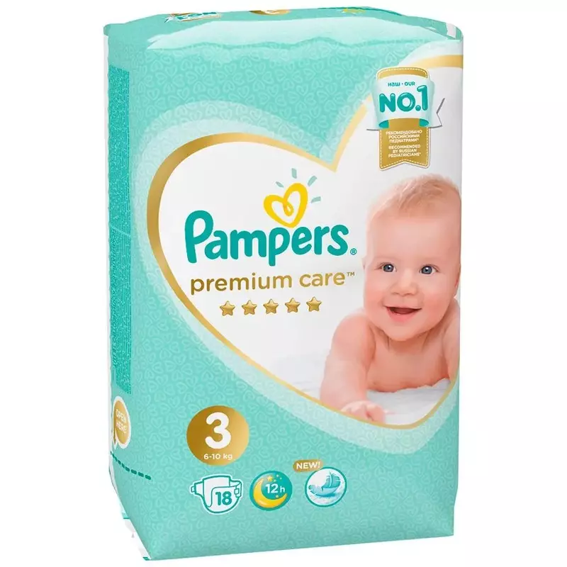 PAMPERS Подгузн Premium Care Midi 18 PAMPERS Подгузн Premium Care Midi 18