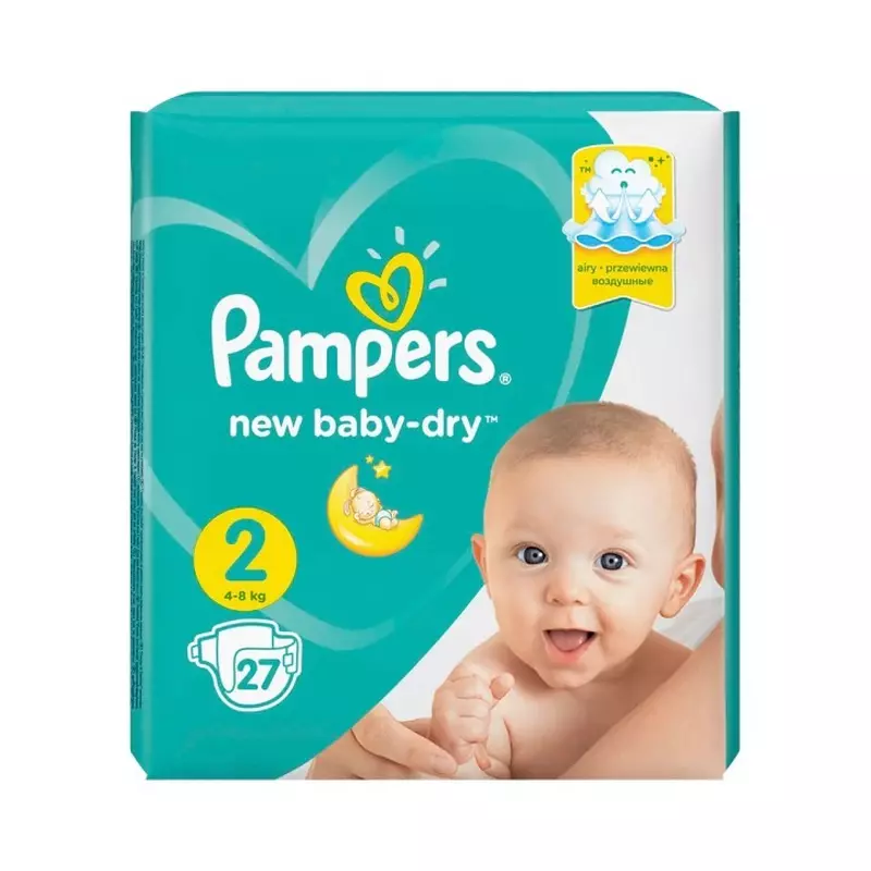 PAMPERS Подгузн New Baby-Dry Mini 27 PAMPERS Подгузн New Baby-Dry Mini 27