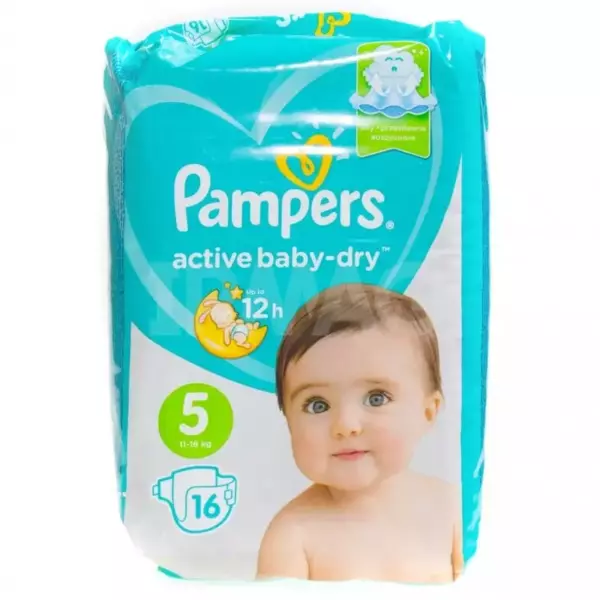 PAMPERS Подгузн ActiveBaby-Dry Junior 16