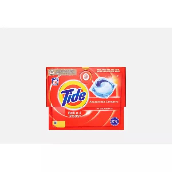 TIDE СМС жидк. в растворимых капсулах Альпийская свежесть 14х16.8г