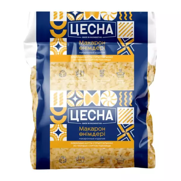 Макароны ЦЕСНА-GOLD спираль 6,8мм 400гр
