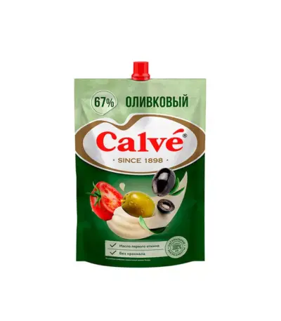 Майонез Calve Оливковый 67% 400гр/24