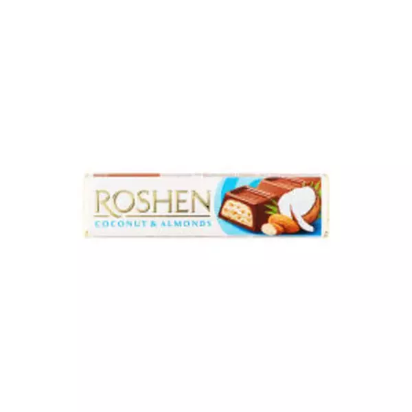 Батон ROSHEN мол-шок с кокосом и миндалём 38гр