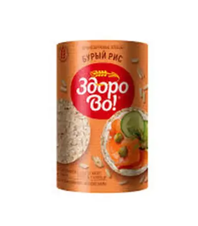 Хлебцы цельноз."Здорово" Бурый Рис 100гр