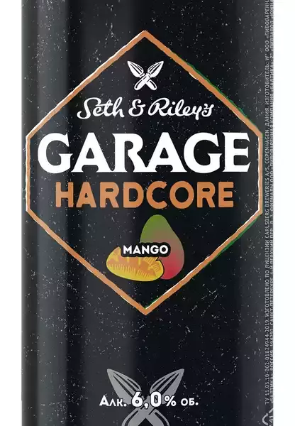 Напиток аромат, на основе пива Seth&Riley’s Garage Hardсоre Mango ж/б 0,43л