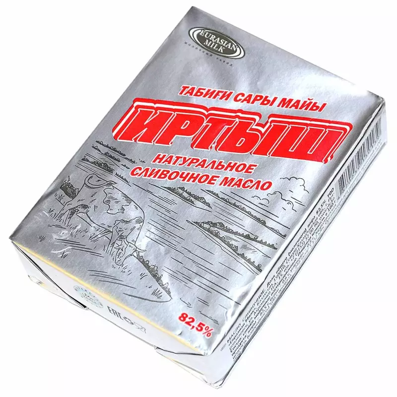 Масло сливочное Иртыш 82,5% 180гр Масло сливочное Иртыш 82,5% 180гр