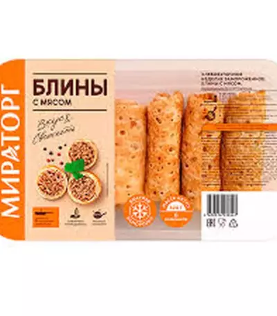 Блины с мясом 360гр Мираторг