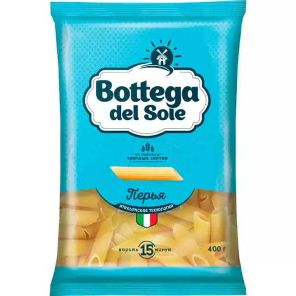 Макароны Bottega del Sole Перья 400г/20