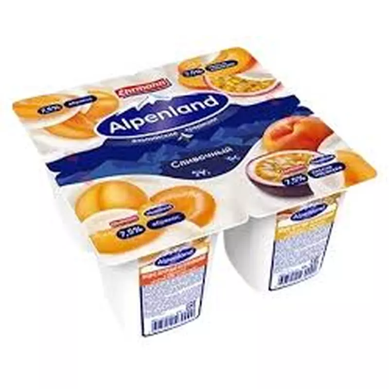 Йогурт "Альпенланд" Абр/Перс/Марак 7,5%95гр Йогурт "Альпенланд" Абр/Перс/Марак 7,5%95гр