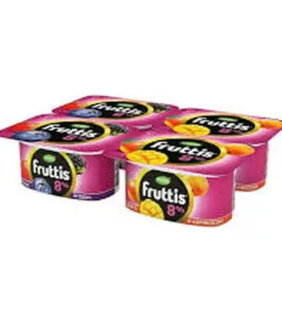 Йогурт Fruttis Абрикос-Манго и Лесные ягоды 8% 115гр