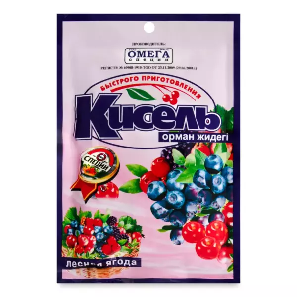 Кисель»Омега»Лесная ягода 90гр (пакет)