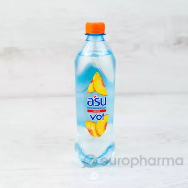 Вода A’SU персик негаз.0,5л