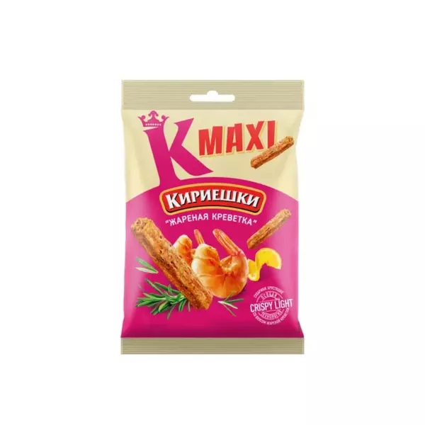 Сух.Кириешки Maxi 60г/40 жареная креветка