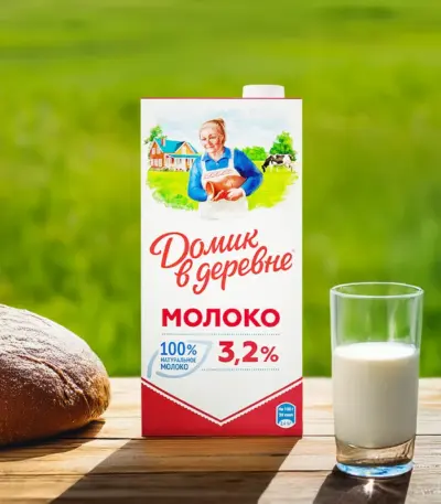 Молоко «Домик в деревне» 3,2% 0,925%