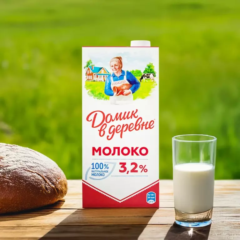 Молоко «Домик в деревне» 3,2% 0,925%