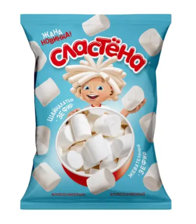 Зефир жев.»Сластёна»со вкусом Ваниль 150гр