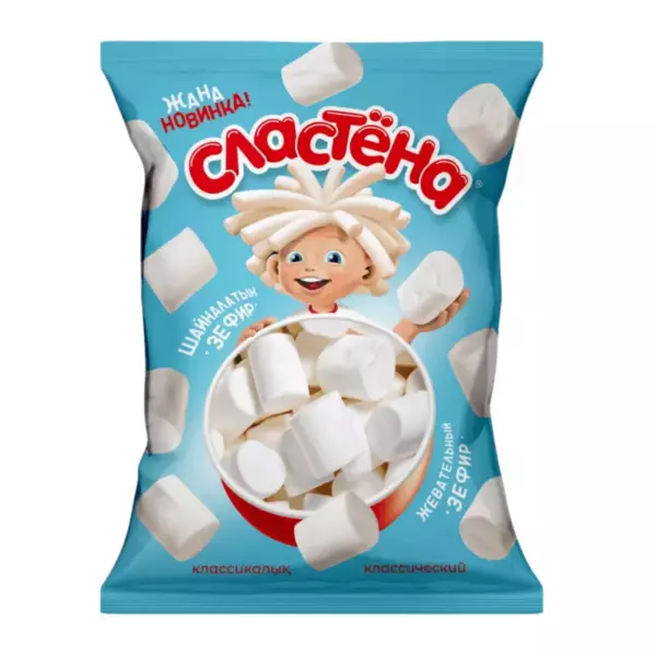 Зефир жев.»Сластёна»со вкусом Ваниль 150гр