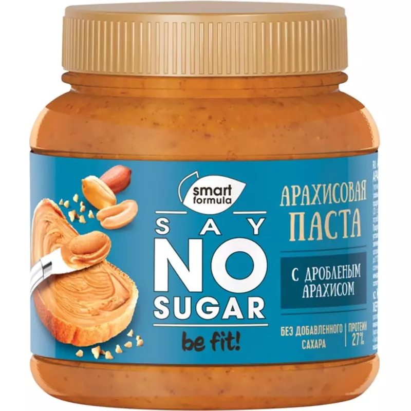 Паста арахис. Smart Formula с кус.арахиса 270гр Паста арахис. Smart Formula с кус.арахиса 270гр