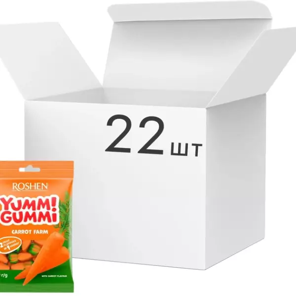 Конфеты желейные Yummi Gummi Carrot Farm 70гр /22шт