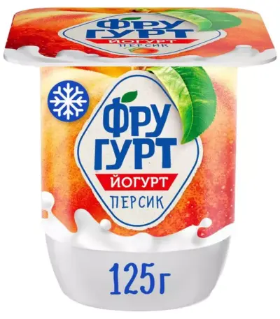 Йогурт «Фругурт» Персик 2,5% 115гр