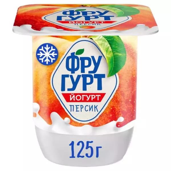 Йогурт «Фругурт» Персик 2,5% 115гр