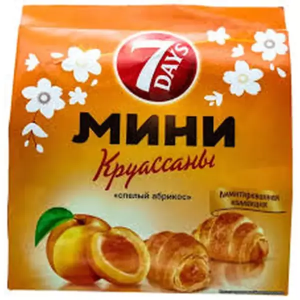 Круассаны мини 7DAYS с абрикос.нач.265гр