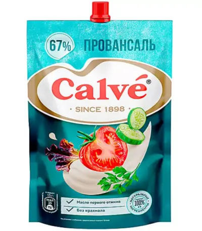 Майонез Calve Провансаль 67% 400гр/24