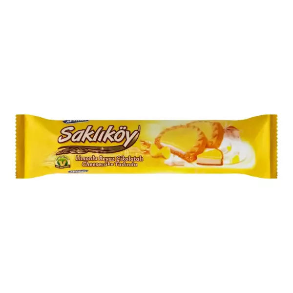 ULKER Печенье SAKLIKOY с лимонной начинкой 100гр